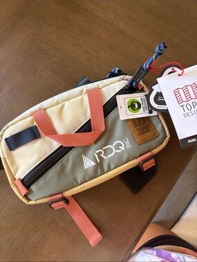 Topo Designs x ARDQ Olive & Cream Mini Sling Bag